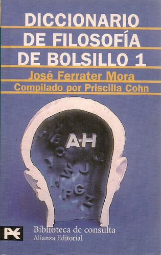 Libro Diccionario De Filosofía De Bolsillo , Vol. 1. A-h De