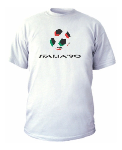 Remeras Italia 90 Mundial De Futbol - Algodón Peinado 24.1