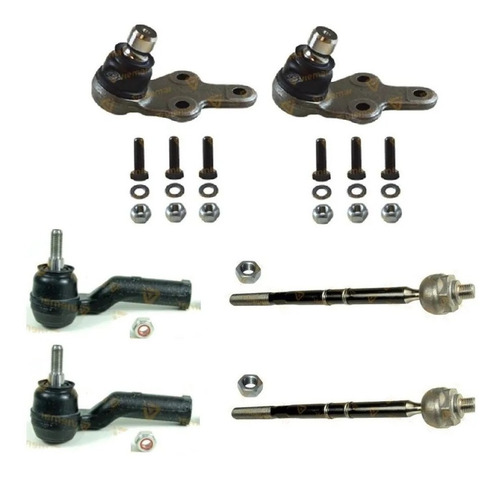 Kit Pivo Terminal Direção E Barra Axial Focus 14/ Viemar Trw