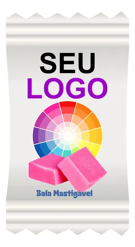 comprar 5mil Balas Mastigáveis Personalizadas Brinde Com Seu Logo