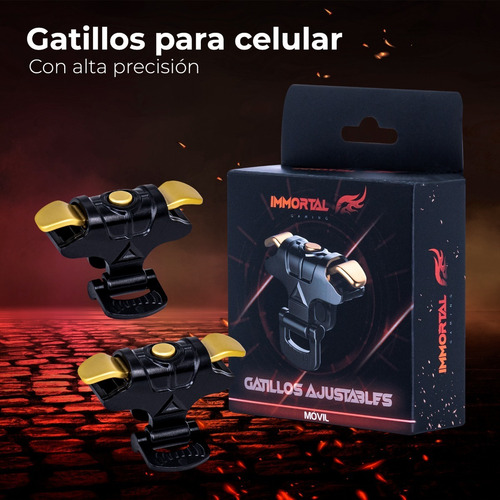 Gatillos Gamer Immortal Ajuste Universal Para Celular