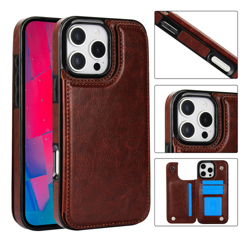 Funda De Piel Sintética De Primera Calidad Para Samsung S20/s21/s22, Tarjetero, Doble Cierre Magnético, Pie De Apoyo, A Prueba De Golpes