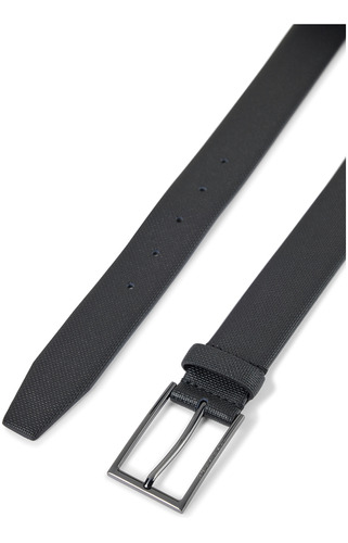 Cinturón Para Hombre Boss De Piel Con Hebilla De Metal Color Negro Talla 30.0