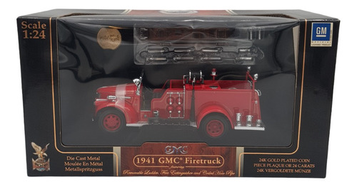 Replica Carro De Bomberos 1941 Gmc Firetruck Escala 1:24