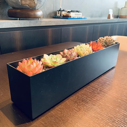 Maceta De Acero Moderna Para Plantas - Macetero Rectangular