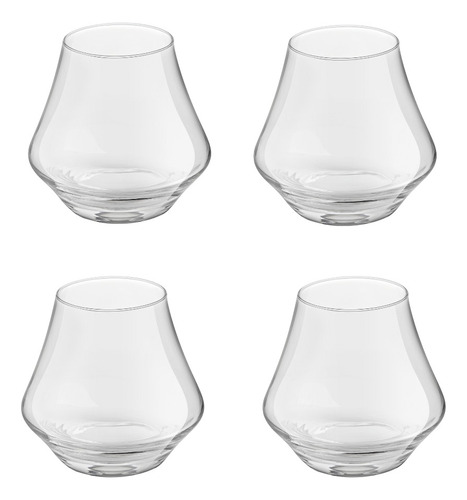 Set X 4 Vasos Whisky Artisan Curve 290 Ml