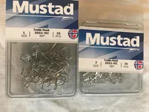 Comprar Anzuelos Triples=mustad= Ref:3551-ni = 25 Piezas= No. 1 O 2