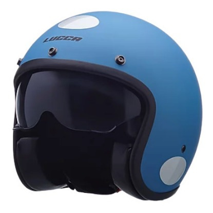 Capacete Lucca Sublime Petrol Com Viseira Interna + 1 Bubble