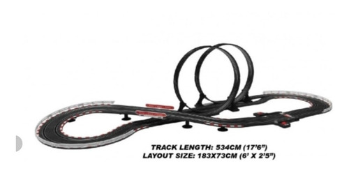 Pista Autos De Carrera Electrica 7.65mts Superior 502