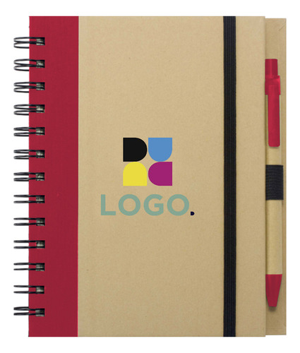 Cuaderno Libreta Point Lapicera Eco Personalizable Logo X1