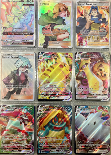 Pokemon Cartas Cards Ex Full Art Mega Gx Sun & Moon Xy Bw