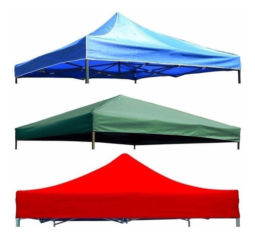 Carpa Toldo Plegable 3x3 Rojo Azul Verde