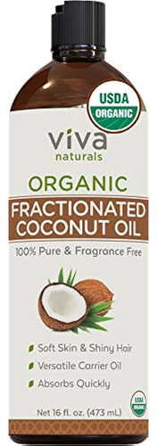 Aceite De Coco Fraccionado De Viva Naturals - Aceite De Masa