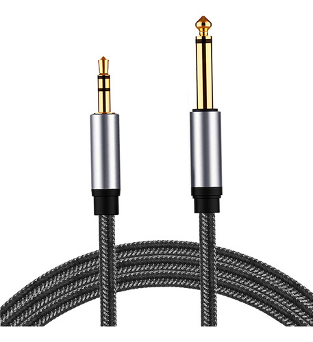 Cable Estéreo Mono De 3,5 Mm 1/8  Trs A 6,35 Mm 1/4  Ts