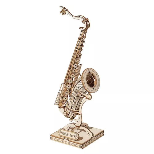 EXCEART Juguete de saxofón falso simulación de música modelo de saxofón  para niños, juguete musical trompeta instrumentos de viento musicales para