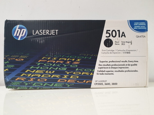 Toner Hp Q6470a Negro Original (501a)