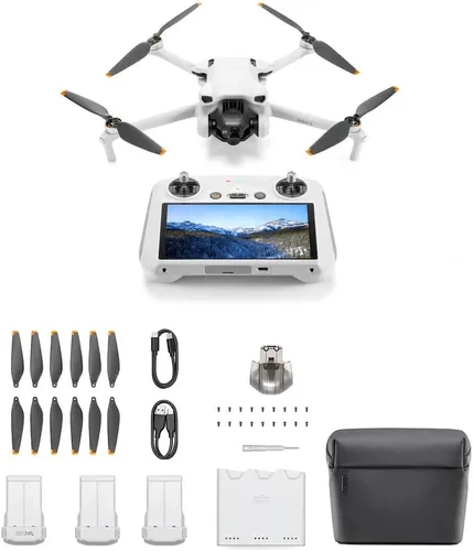 comprar Drone Dji Mini 3 Dji Rc Com Tela Fly More Combo - Dji033