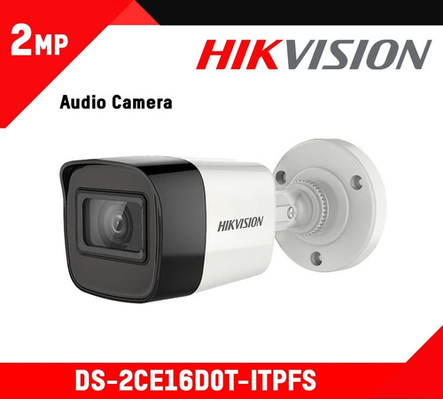 Imagen 3 de 6 de Camara Seguridad Bullet Hikvision 2mpx Audio Incorporado