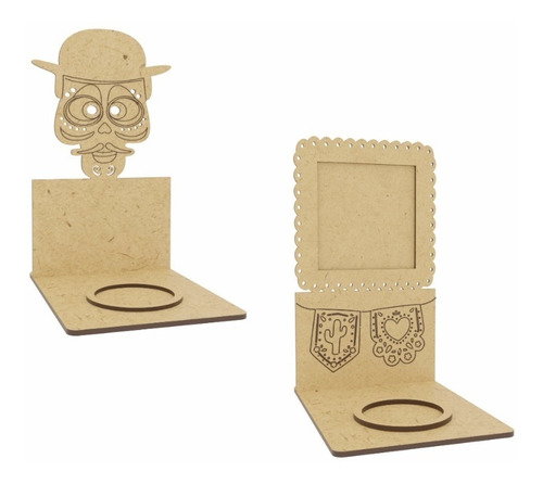 10 Pzas Kit Portavelas Dia De Muertos Hallowen  Art15305