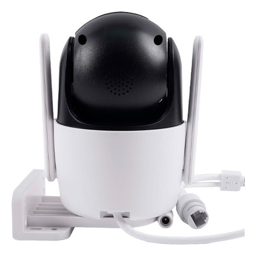 Cámara De Seguridad Para Exteriores Con Wi Fi Y 2 Antenas Color Blanco