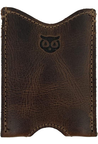 Hide & Drink, Cartera De Cuero Rústico Con Funda De Bolsillo