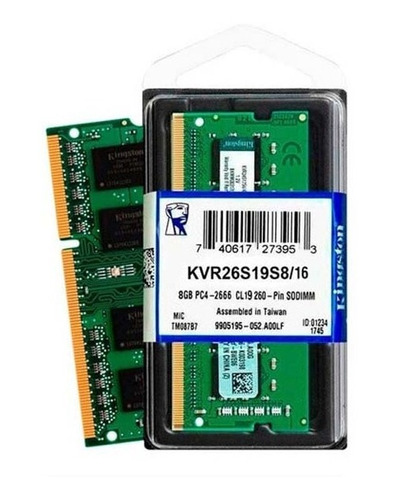 Memoria Ram Kingston Ddr4 16gb 2666mhz 260 Pin Para Laptop