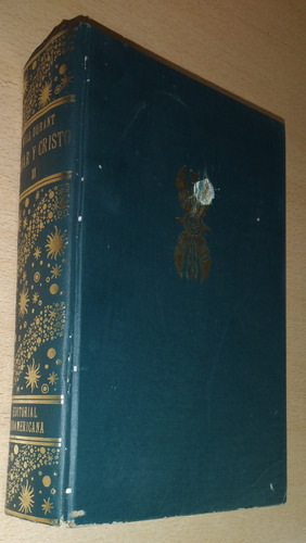 César Y Cristo Tomo 2 Will Durant Sudamericana Año 1967