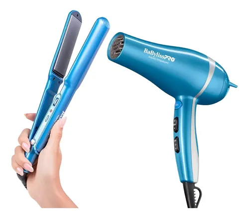 Kit Ionic Nano Titanium De Secador com Plancha Babylisspro