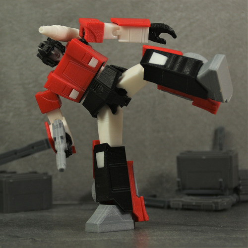 Transformer Sideswipe G1 3d Articulado