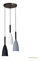 Comprar Lampara Colgante Triple Led Estilo Nórdico Moderno 3xe27