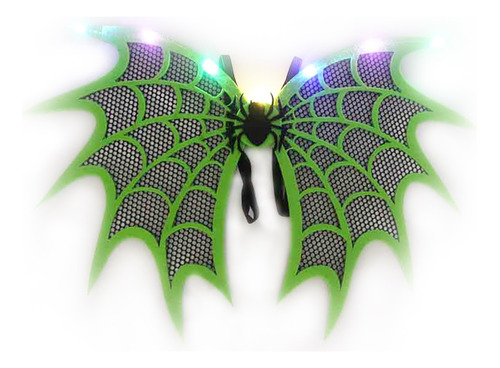 Halloween Araña Cosplay Escenario Disfraz Alas Con Led Luz