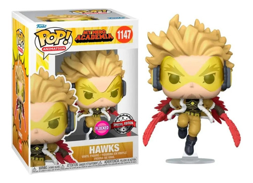 Funko Pop Hawks 1147 Exclusivo Floked My Hero Academia