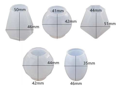 2 X 5 Uds Tapón De Botella De Vino Molde De Silicona Molde