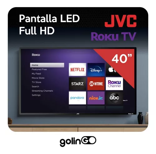 Television Pantalla 24 Pulgadas Smart TV FULL LED Roku JVC