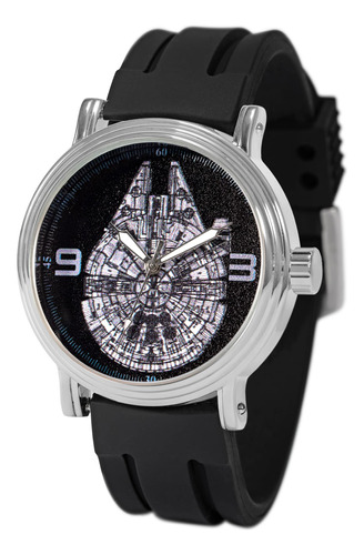 Reloj Star Wars Vintage Analog Quartz Para Adulto - Negro