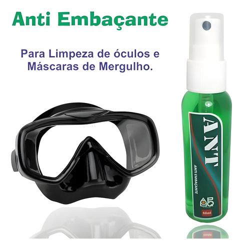 Anti Embaçante P/ Óculos E Máscaras De Mergulho 60ml Antifog