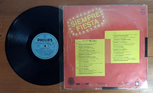 Siempre Fiesta 1977 Compilado Cumbia Disco Lp Vinilo (Usado)