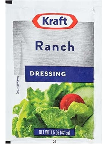 Aderezo Para Ensaladas Kraft Ranch 1.5 Oz Paquetes De