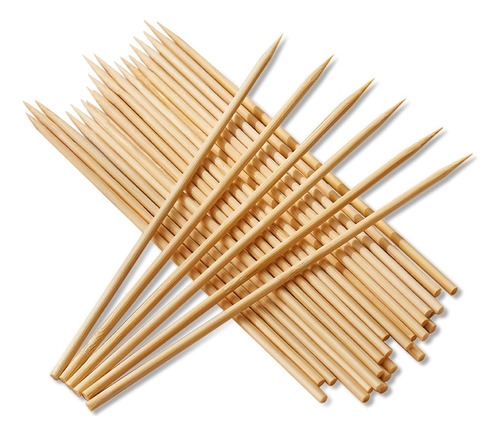 Yjnsft Brochetas De Bambu De 6 Pulgadas, 100 Palitos De Made