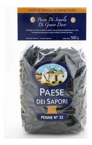 Paese Dei Sapori Tinta De Calamar Fusilli O Penne 500g 