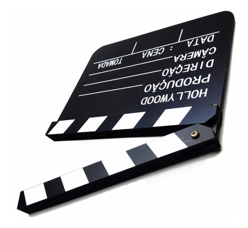 Claquete De Cinema Para Filmagem Ou Decoração You Tuber 20cm
