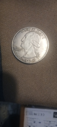 Moneda De Us En Plata De Un Dolar Del Año 1865