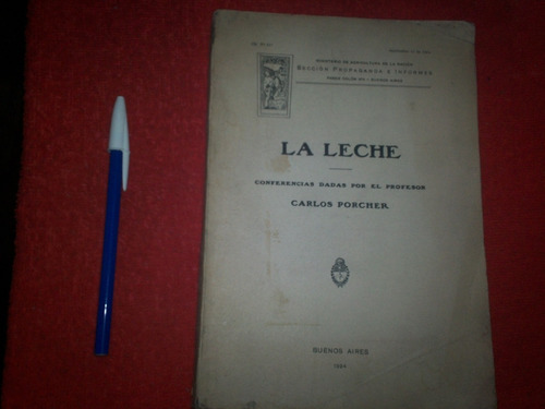 Libro La Leche Conferencias Del Prof. Carlos Porcher