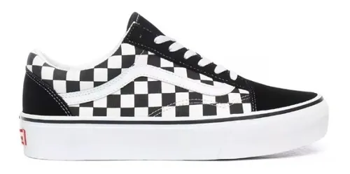 Tenis Vans Old Skool Platform Cuadros B3uhrk