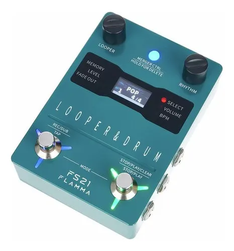 Guitarra Flamma Looper & Drum Fs21 Pedal Looper Drum Machine