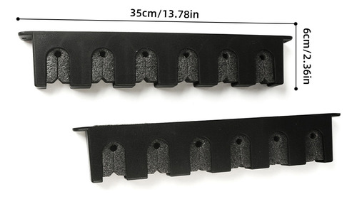 Soporte Horizontal Para Cañas De Pescar Montado En La Pared