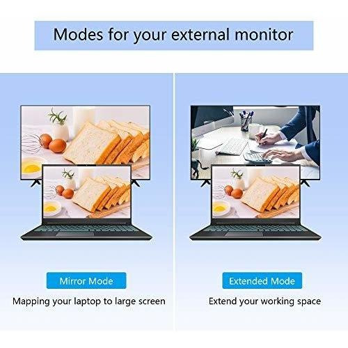 Adaptador Mini Dp A Hdmi, Dvi, Vga 3 En 1 Yacsejao 4k Mini D