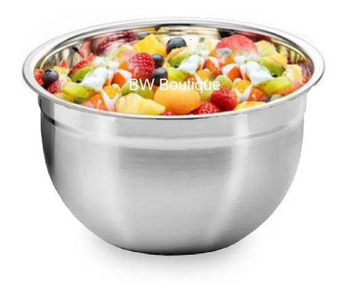 Bowl Tigela Em Aço Inox 30cm Profissional Cozinha 4,6l