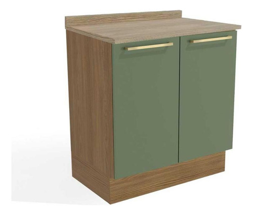 Balcão De Cozinha Modulado Botanic M623 2 Portas C/tampo 80c