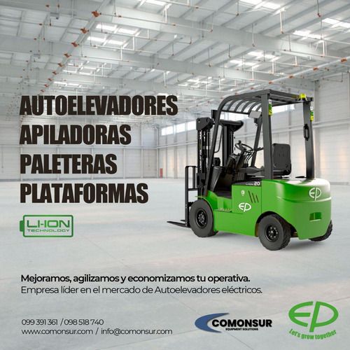Autoelevador /montacarga Electrico Bateria Litio Nuevo 3500